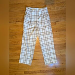 Aritzia effortless pants plaid